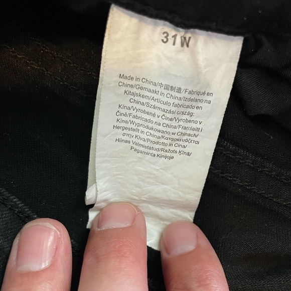 Mens motorcycle style pants black size 31 waist - Picture 3 of 4